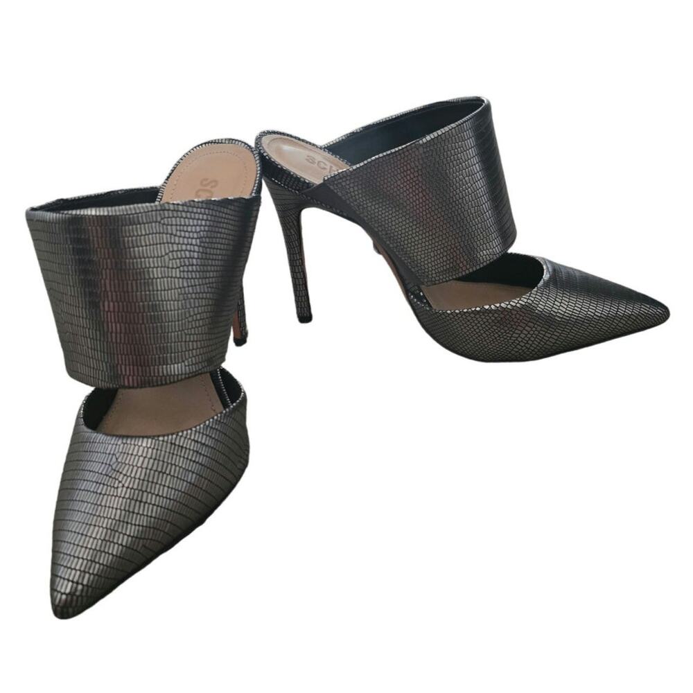 Elegant Black Stiletto Mules